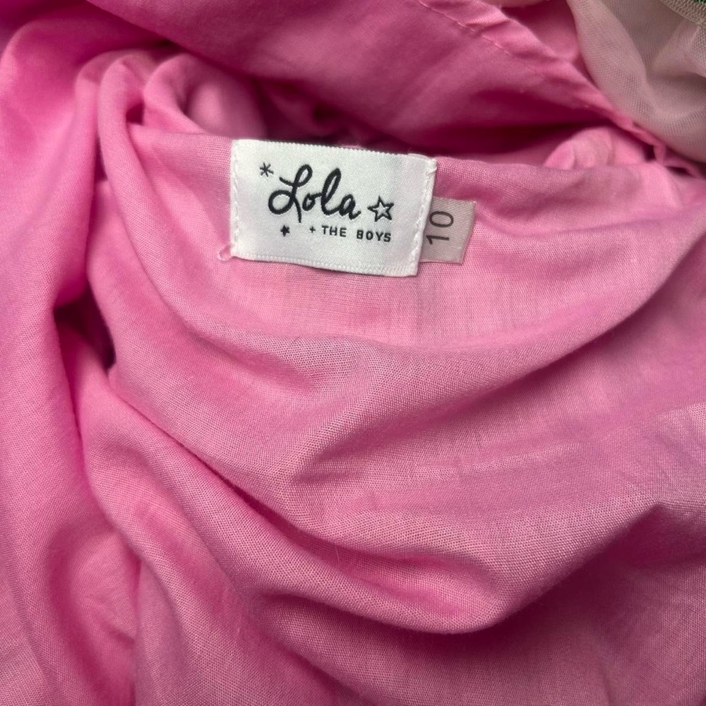 Lola + The Boys Pink Strawberry Sequin Tulle Dress - Picture 8 of 8